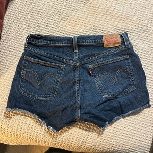 Levi's Dark Blue 501 Jean Shorts